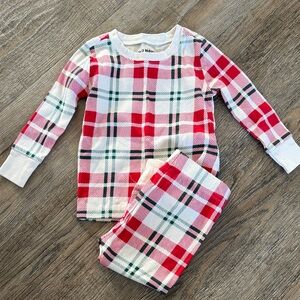 Old Navy Red and White Plaid Kids Pajama Set